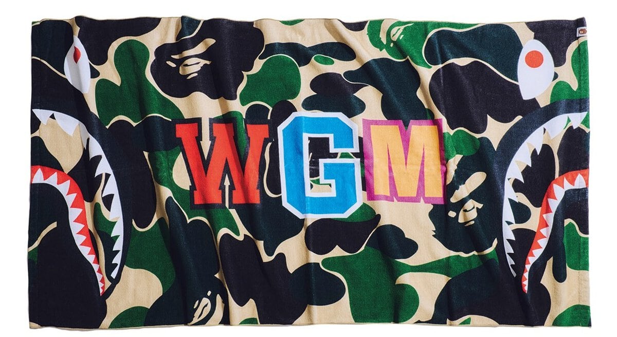 ABC CAMO SHARK BEACH TOWEL