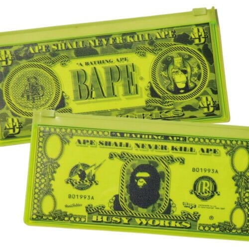BANKNOTE DESIGN CLEAR POUCH