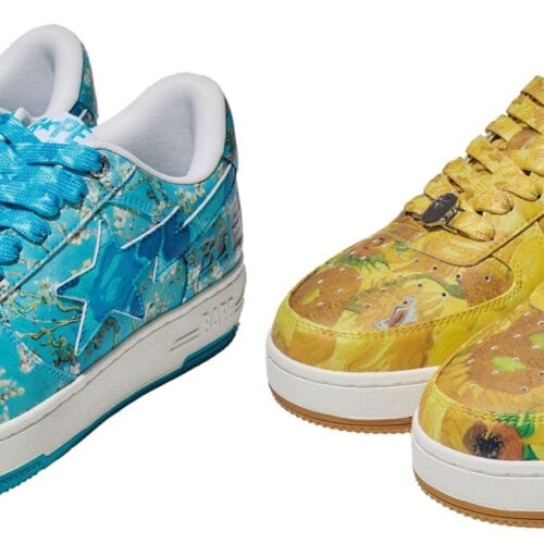 『ひまわり』の鮮烈なイエローと、『花咲くアーモンドの木の枝』の印象的 なブルーをまとったBAPE STA™