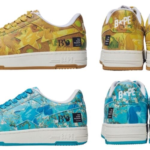 『ひまわり』の鮮烈なイエローと、『花咲くアーモンドの木の枝』の印象的 なブルーをまとったBAPE STA™