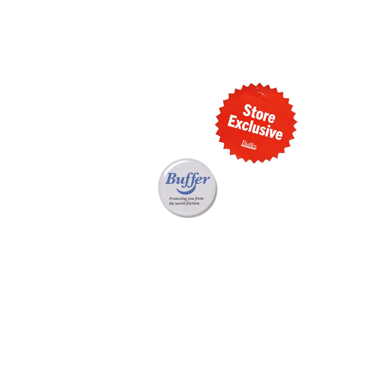 Button Badge Laughing Buffer ¥440