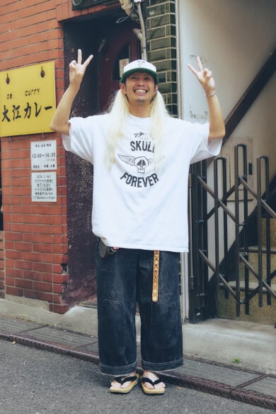 【40代スナップ@高円寺】高円寺らしい全身古着コーデ「古着大好き!」