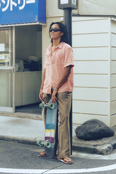 【20代スナップ@高円寺】スケボー片手にハタチにして確立されたマイスタイル