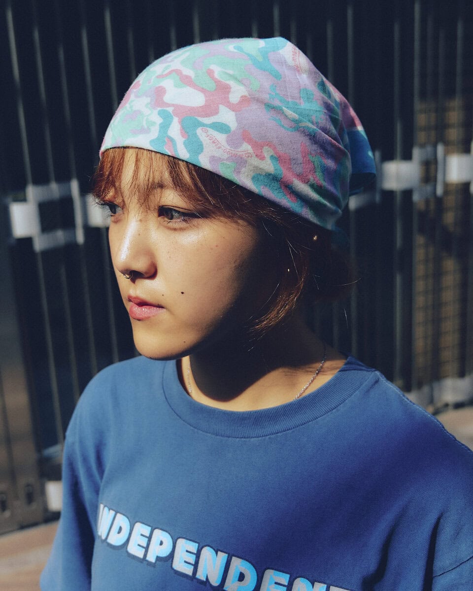 【20代スナップ@高円寺】足元はビーサン、頭はバンダナで夏っぽく