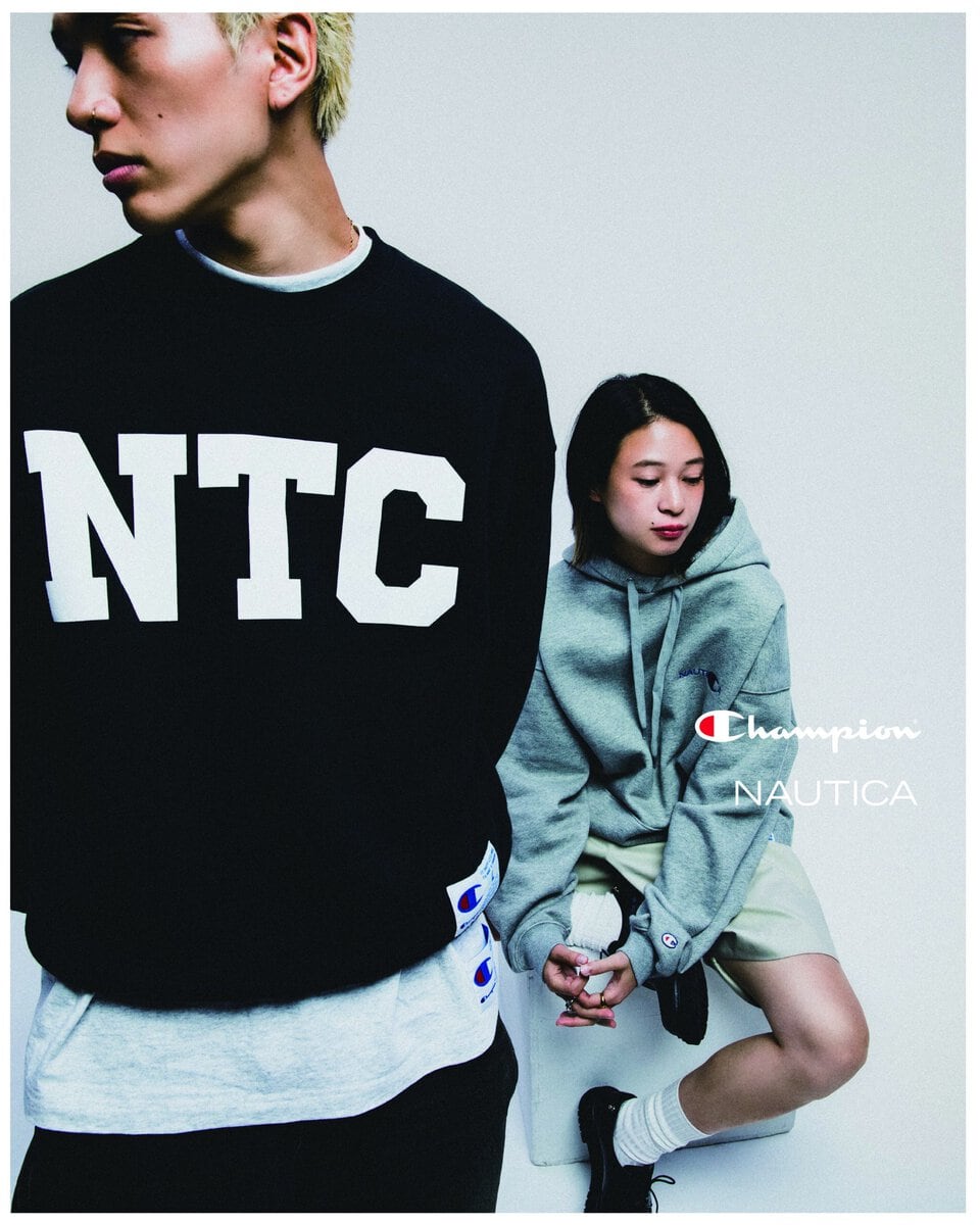Champion(チャンピオン)とNAUTICA(ノーティカ)によるコラボレーションアイテムが登場。2026年8月21日(金)より、Champion公式オンラインストアや直営店舗などで数量限定発売される。
ともにアメリカンカルチャーを背景に歩んできた両ブランド。Championを代表するスウェットシャツをベースに、NAUTICAらしいエッセンスを落とし込んだ特別なコレクションとなっている。