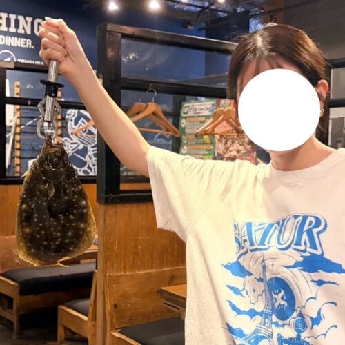 お魚と記念の1枚