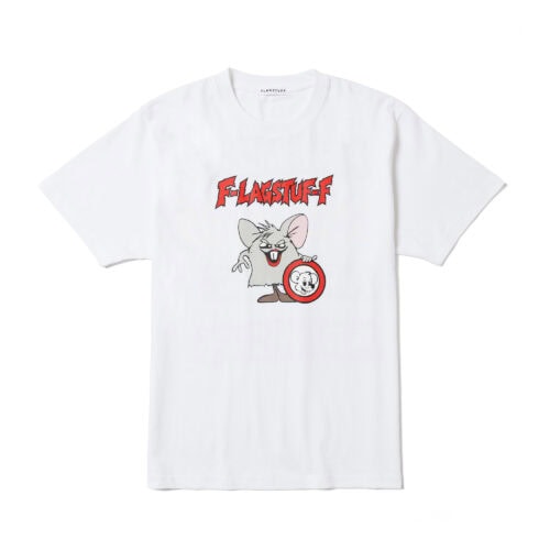 フロントにはF-LAGSTUF-Fのロゴとキャラクターを配置し、バックには「AIR JAM 2026」のロゴをカラフルに重ねたグラフィックをデザイン。今回のコラボレーションを象徴する一着となっている。