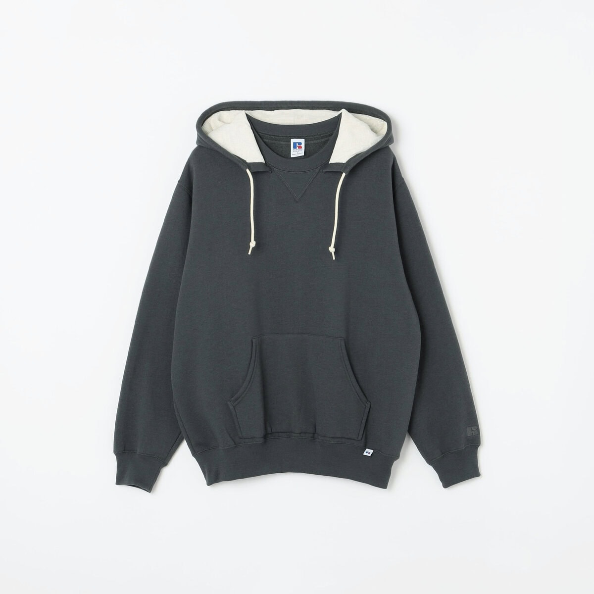 【SHIPS any 別注】RUSSELL ATHLETIC ワンポイントロゴ裏起毛プルオーバーフーディ ¥13,200