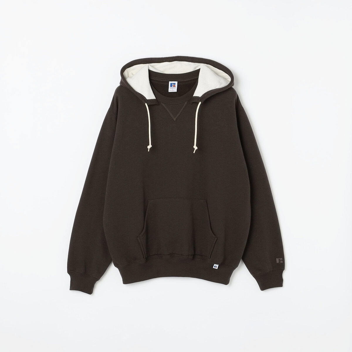 【SHIPS any 別注】RUSSELL ATHLETIC ワンポイントロゴ裏起毛プルオーバーフーディ ¥13,200