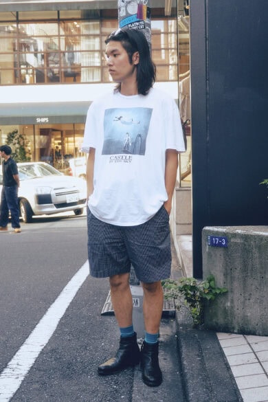 【20代スナップ@渋谷】さりげない古着の“ラピュタT”がセンスの証