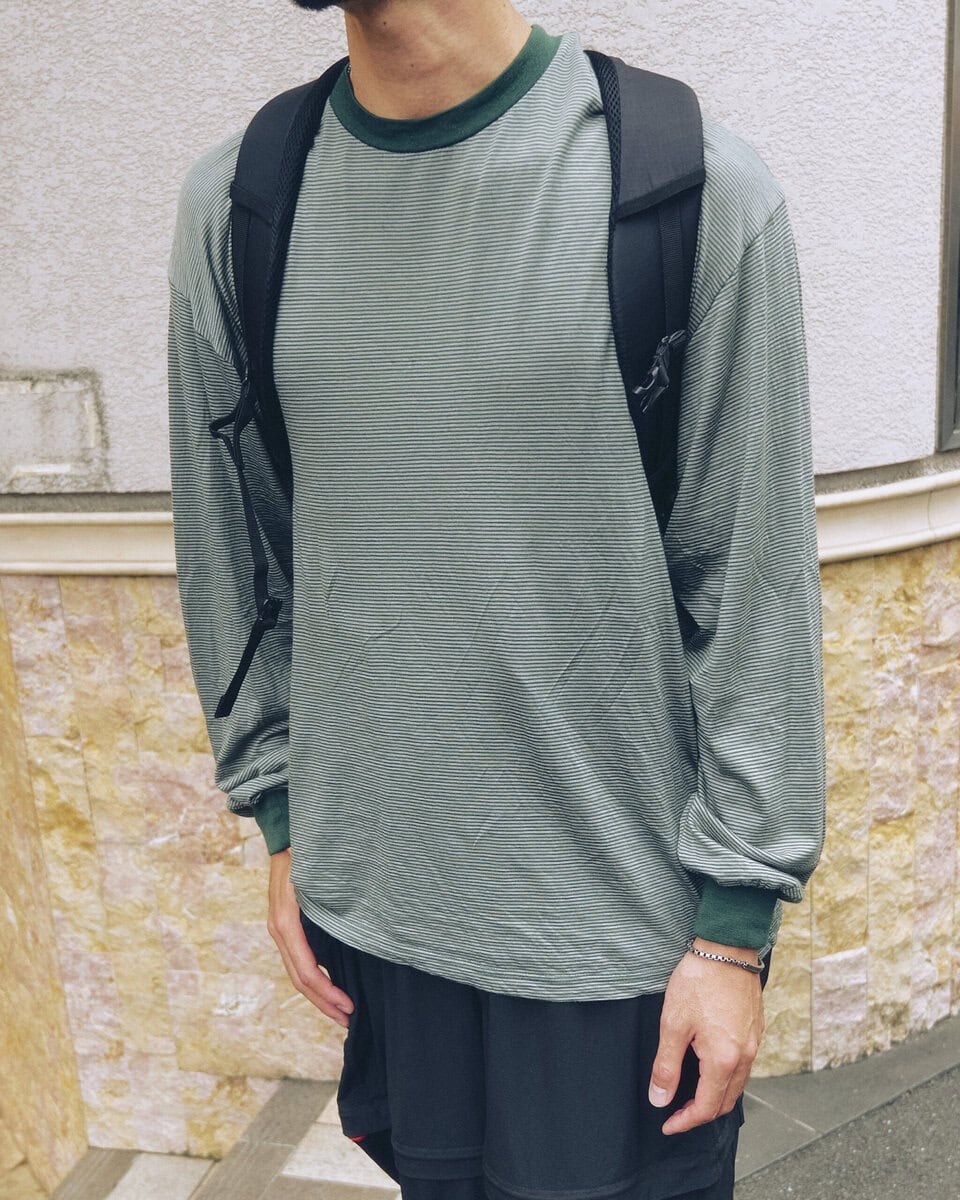 【30代スナップ@原宿】快適に過ごすならメリノウールのトップス一択!