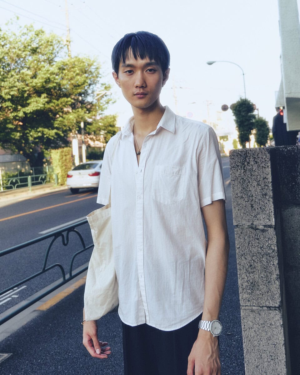 【20代スナップ@吉祥寺】テーマは学生服…“あの頃”を思い出すアイテム選びとサイズ感