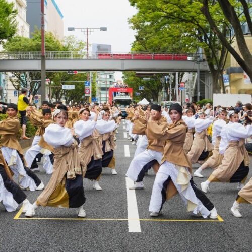 表参道通でのパフォーマンス