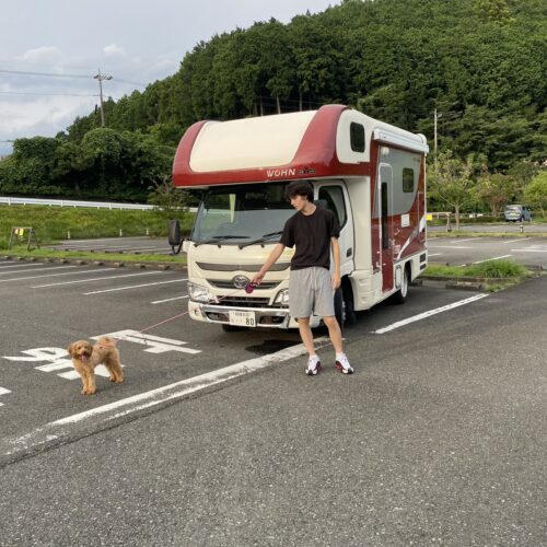 STANFORD所属のモデル・田邉和也の好きなもの①祖父と愛犬と行く気ままなキャンパー旅
