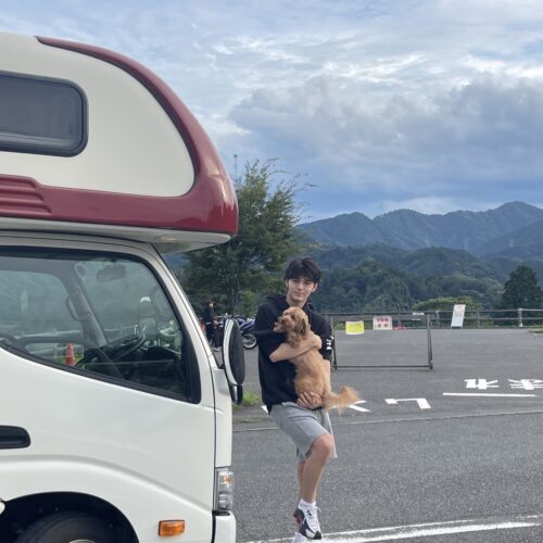 STANFORD所属のモデル・田邉和也の好きなもの①祖父と愛犬と行く気ままなキャンパー旅