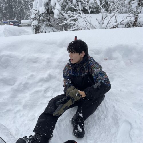 STANFORD所属のモデル・田邉和也の好きなもの②雪山で遊ぶこと