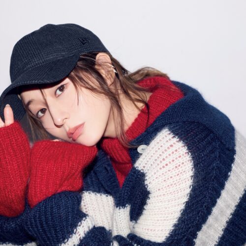 田中みな実×ニューエラ コラボキャップを着用した田中みな実さん