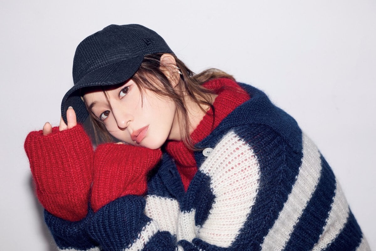 田中みな実×ニューエラ コラボキャップを着用した田中みな実さん