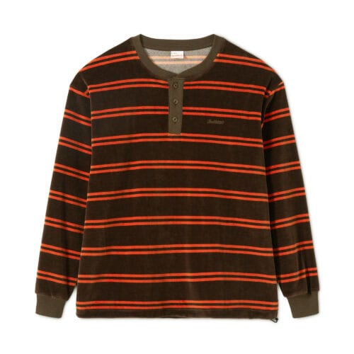 CLASSIC VELOR BORDER HENLEY NECK LONG SLEEVE ¥8,910