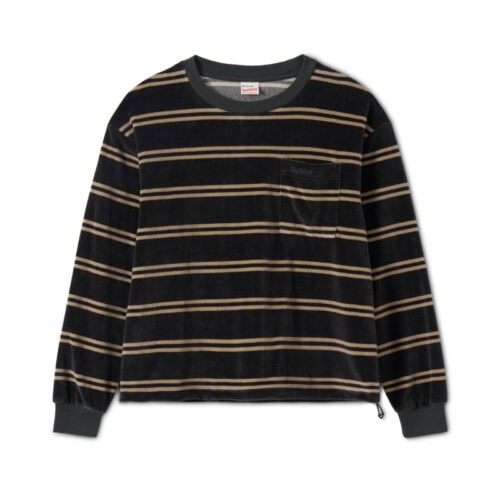 WOMEN’S CLASSIC VELOR BORDER CREW NECK LONG SLEEVE ¥8,360