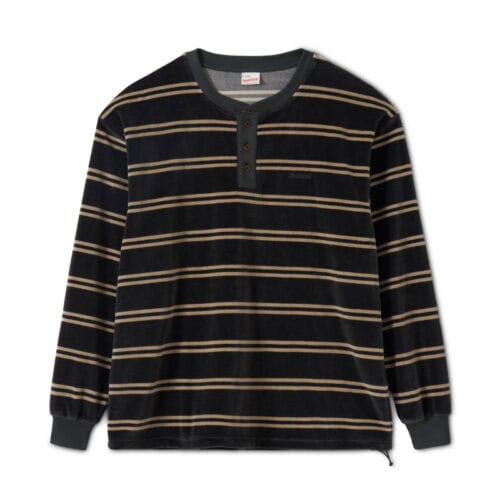 CLASSIC VELOR BORDER HENLEY NECK LONG SLEEVE ¥8,910