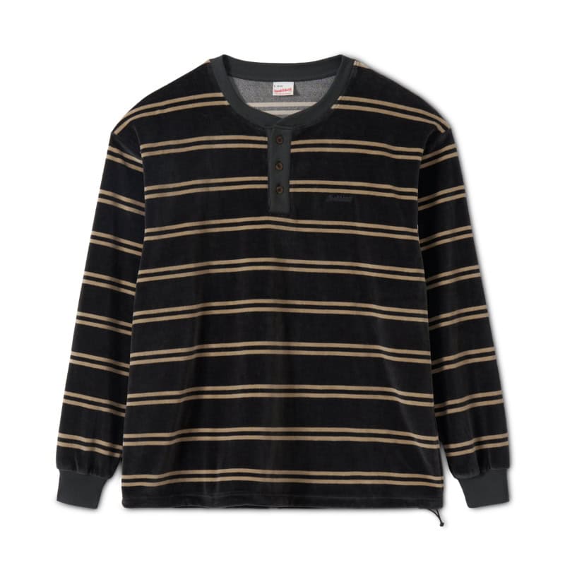 CLASSIC VELOR BORDER HENLEY NECK LONG SLEEVE ¥8,910