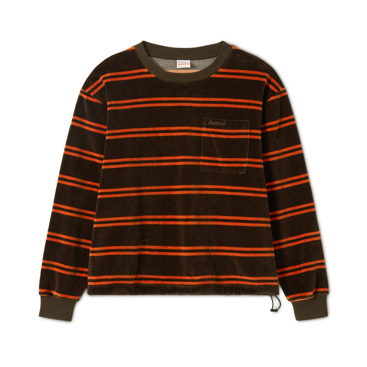 WOMEN’S CLASSIC VELOR BORDER CREW NECK LONG SLEEVE ¥8,360