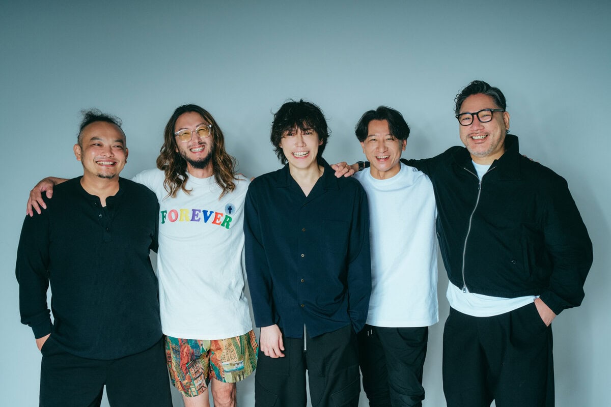 Prime Video『ラブ トランジット 35+』(左から)参加者のひかるさん、りょうさん、サトシさん、ヒロヨシさん、ダイチさん