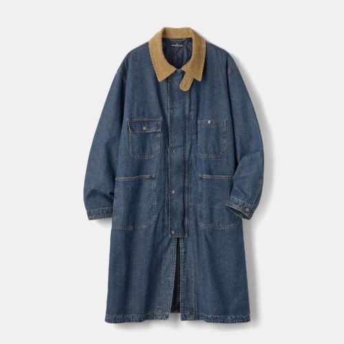 パデッド2WAYオーバーサイズワークコート ブルー