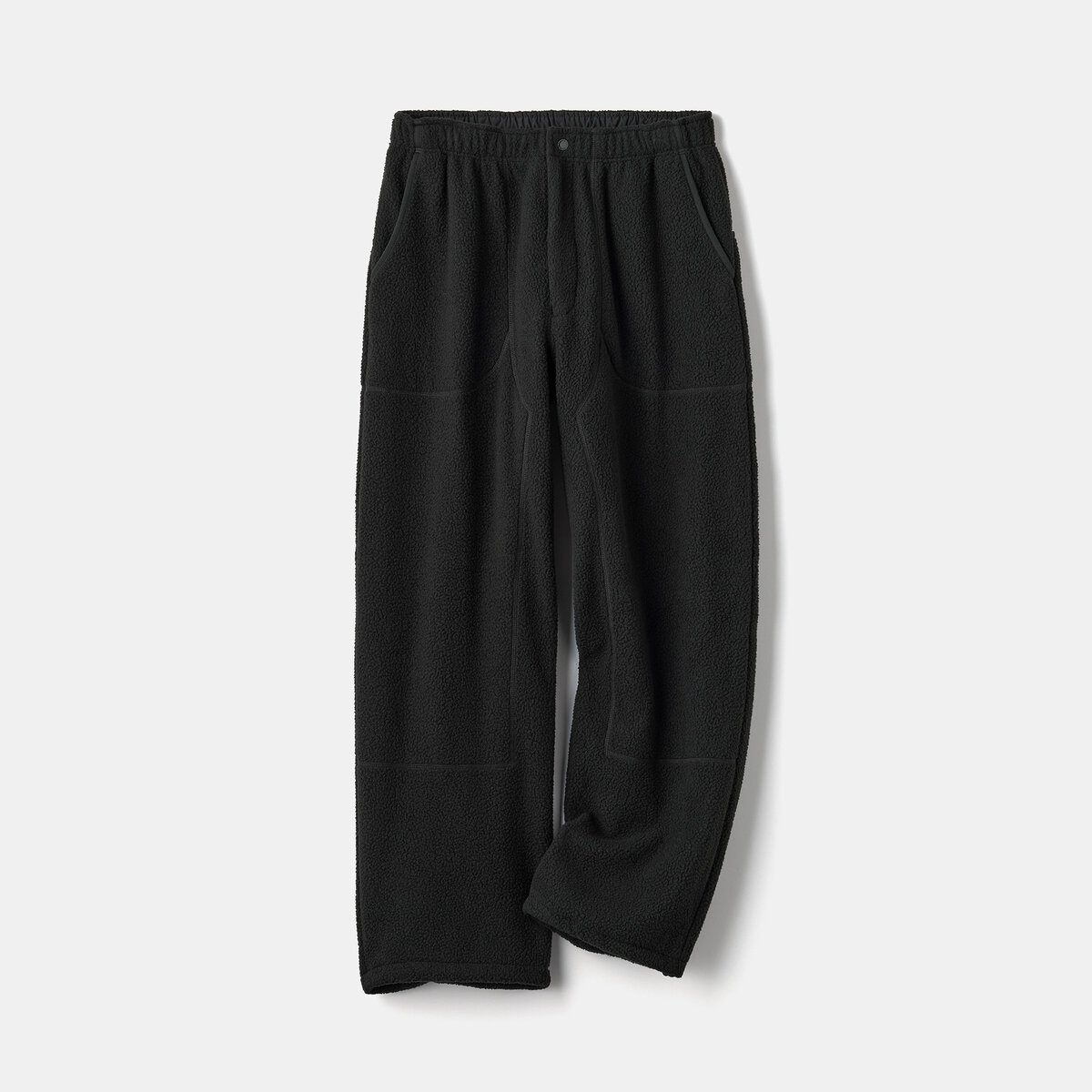 ウォームフリースワイドパンツ ブラック