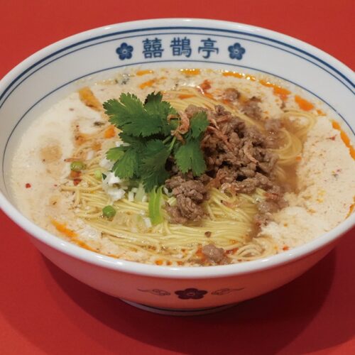 本格的な味わいの新メニュー“シェントウジャン麺”が完成!