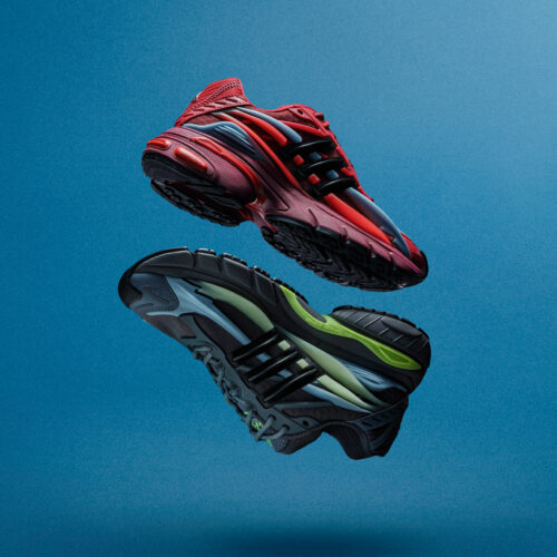 クラゲの動きを思わせる流線形のソールに、蓄光ディテールをプラス。adidas Originals(アディダス オリジナルス)とファレル・ウィリアムスが手掛ける「VIRGINIA ADISTAR JELLYFISH」に、新色のレッドとストームが登場する。
