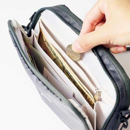 リンネル6月号の付録は「たっぷり収納力のお財布ショルダーバッグ」