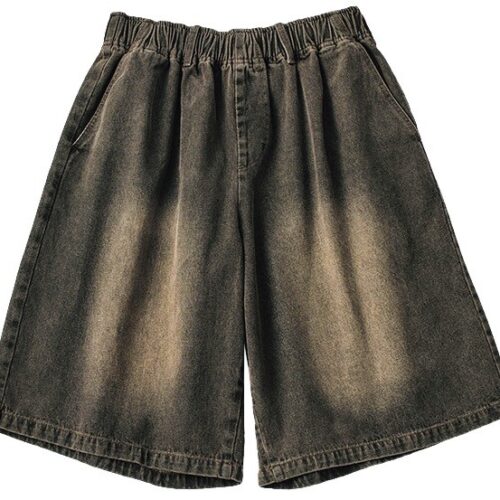 DAWNCE［ダウンス］のバギーデニムハーフパンツ