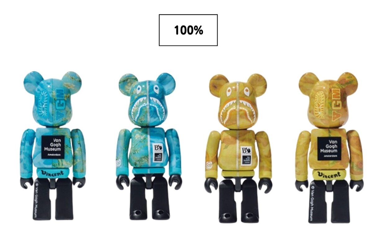 ゴッホの名画を落とし込んだSHARK BE@RBRICK