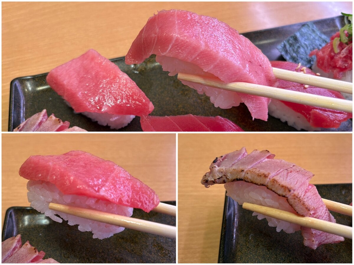 スシロー 豊洲天然本鮪6貫盛り