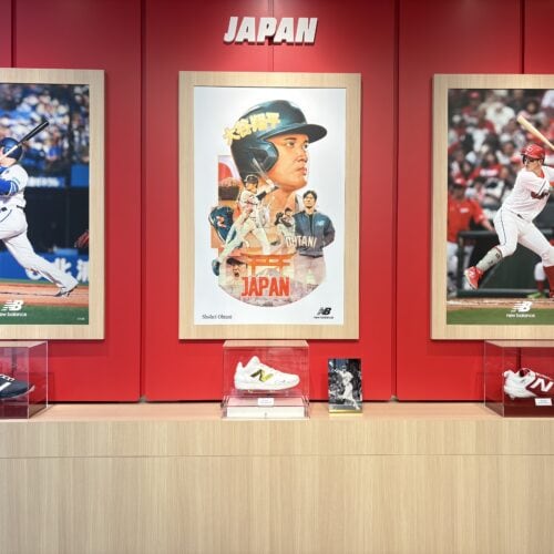 ニューバランスファミリー　ベースボールアスリート　展示