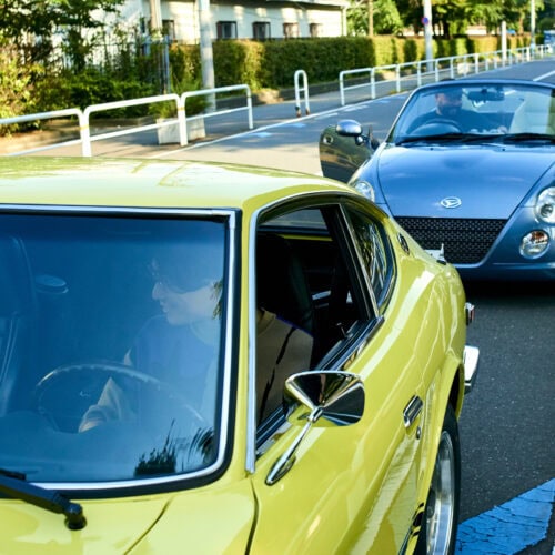 服部昌孝の愛車に試乗する武田祐介