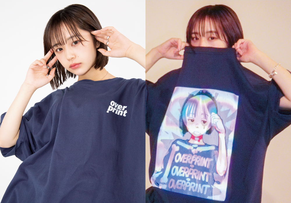 overprint なえなの Tシャツ