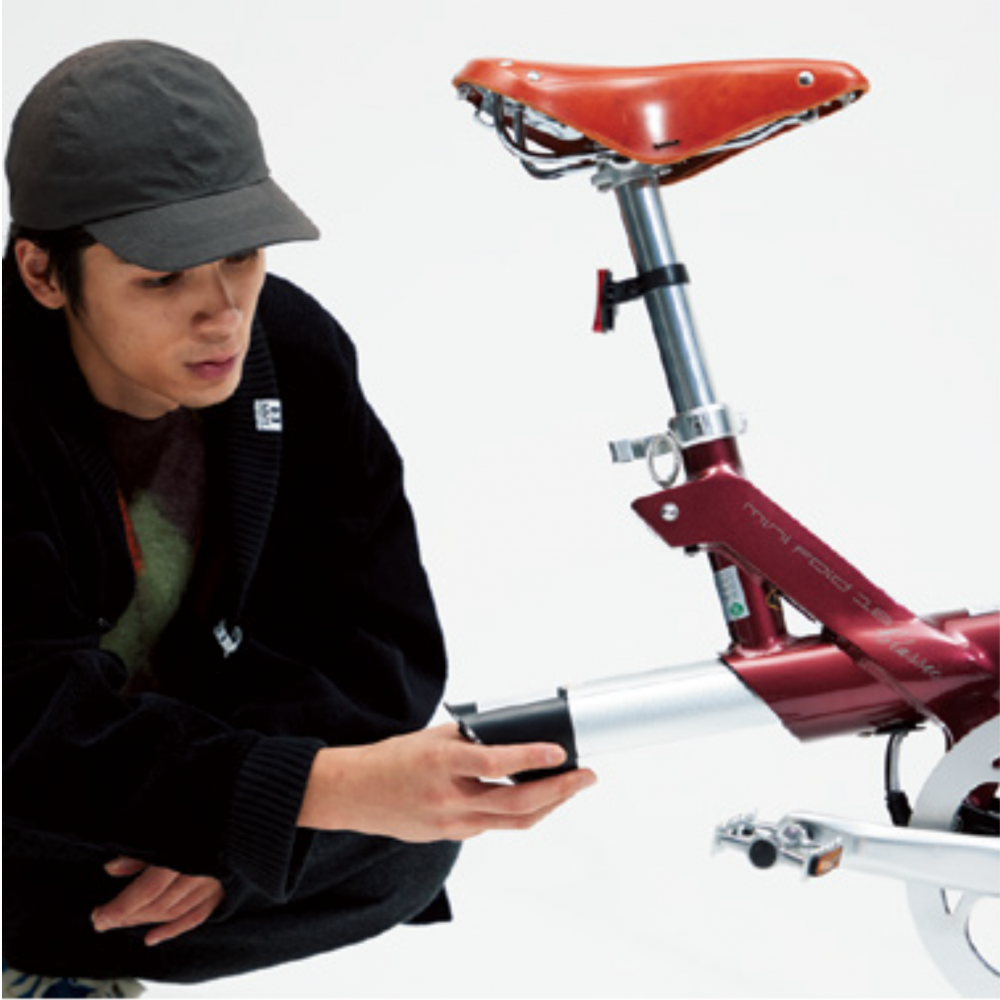 ミニベロ,イーバイク,e-Bike,フレームに内蔵されたバッテリー