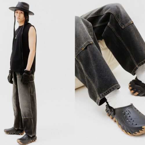 グラデを効かせたワントーンにシャープな切れ味をもたらすブラック