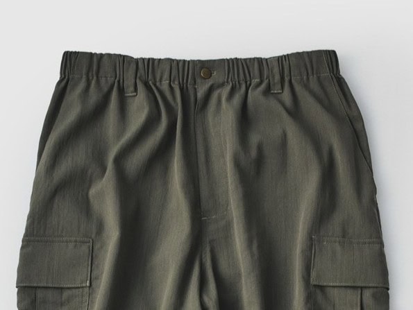 DAWNCE ワイドカーゴパンツ ヴィンテージとポケット位置比較