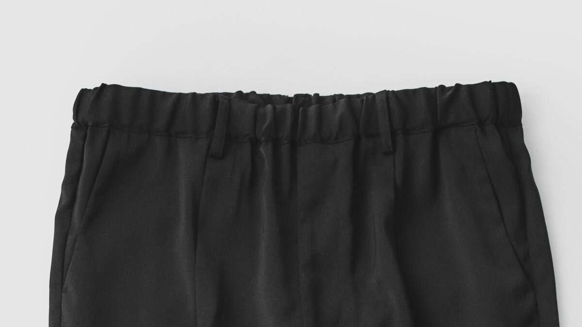 DAWNCE タックワイドイージースラックス ウエスト部分より