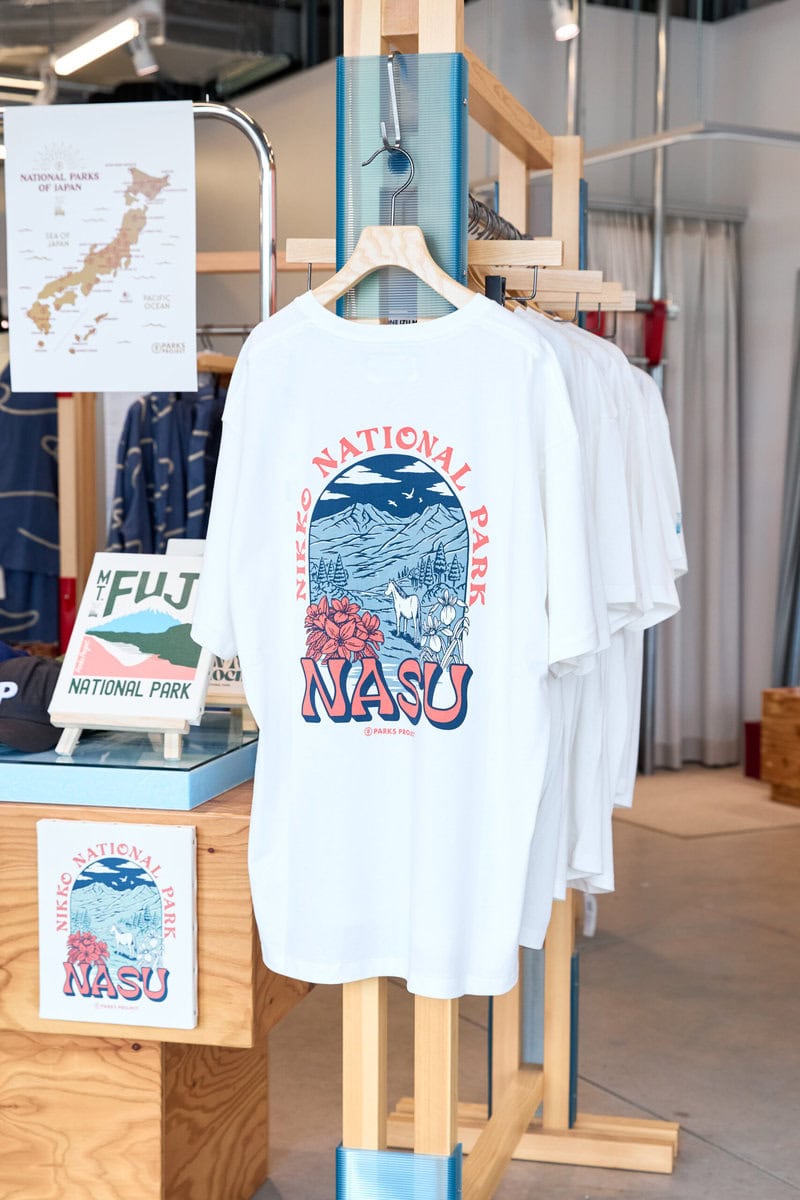 那須にある日光国立公園のTシャツなどが目立っていました