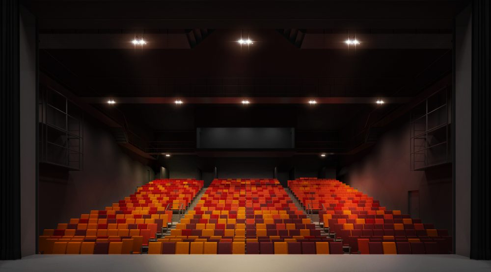 東京ドームシティ内に来年1月に開業する新劇場「IMM THEATER」のホール内パース（客席）