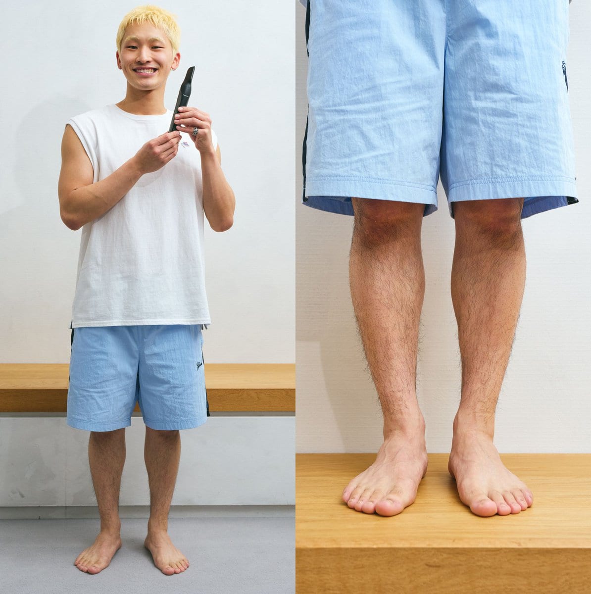 CyberAgent Legitの1chさんが、パナソニックの「ボディトリマー ER-GK83」にトライ!