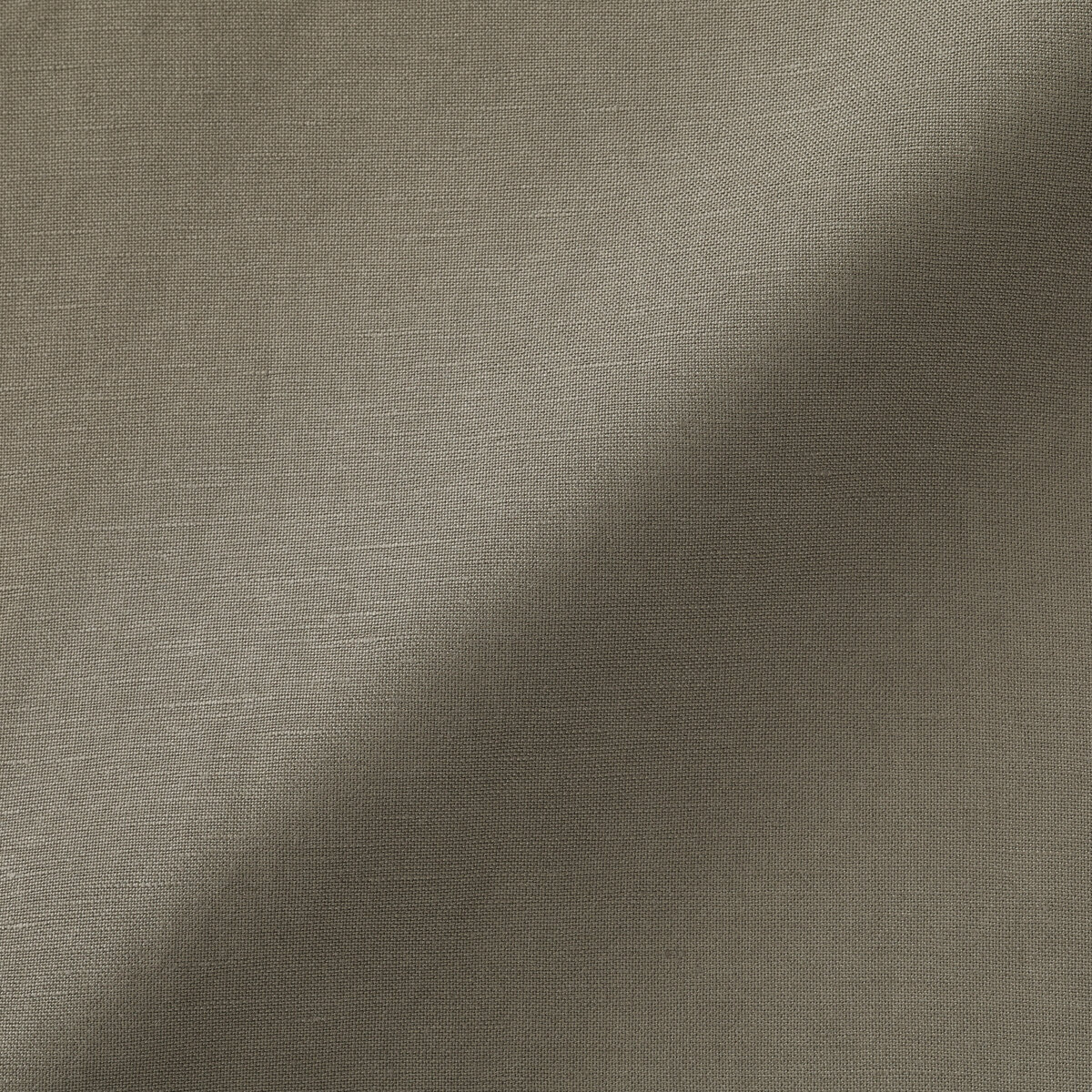 ムジラボ リネンリヨセル ジップアップワークシャツ 生地寄り