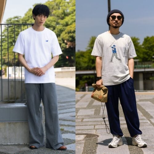 細身アラサー×ぽっちゃりアラフォーが着比べ！“体型バレ”を防ぐ最強Tシャツはニューバランスにあった