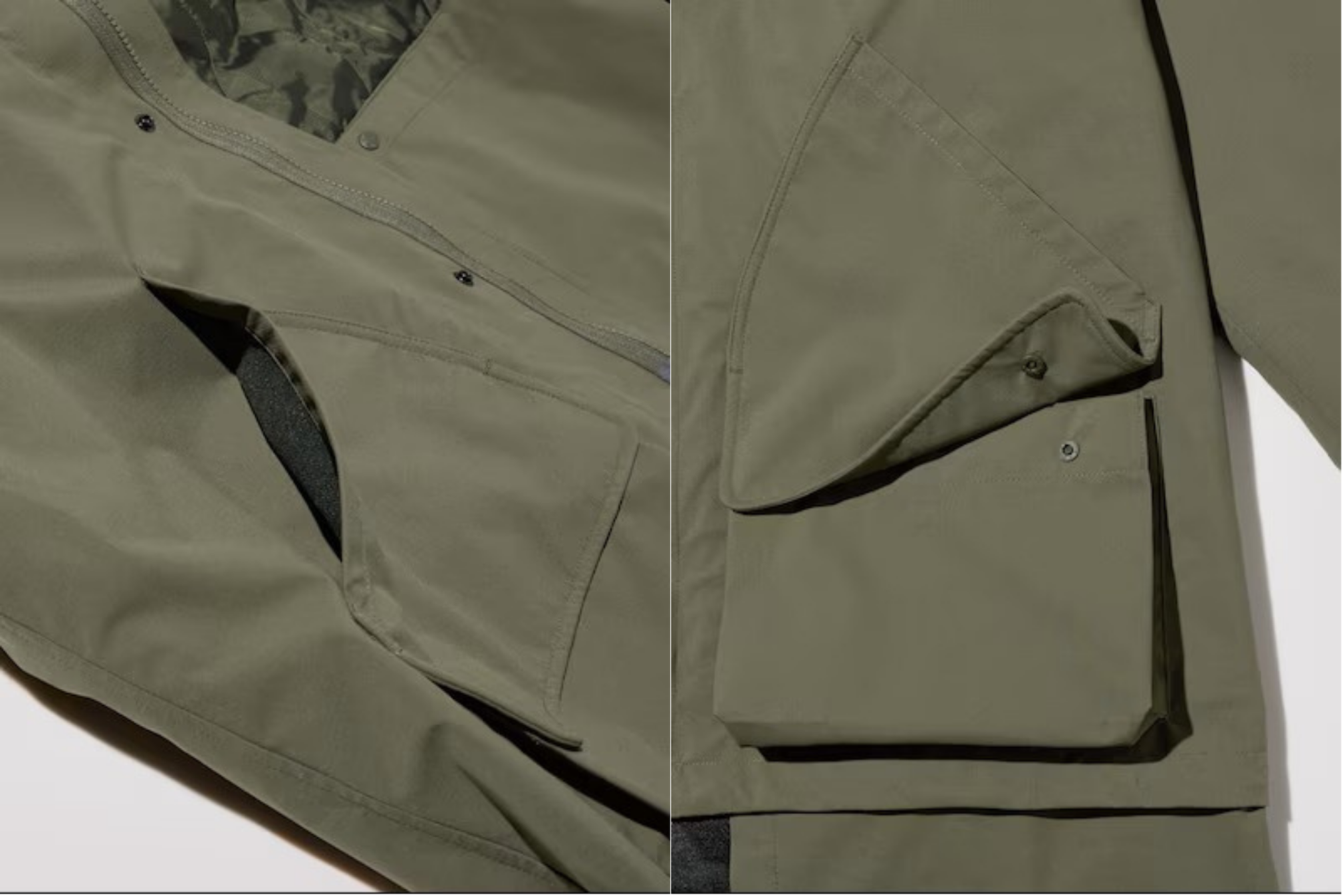 パテッドシェルパーカ ポケット