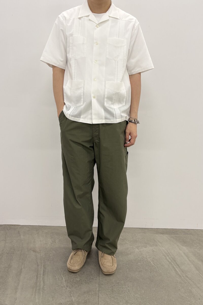 ジーユー×エンジニアドガーメンツ キューバシャツ 試着